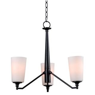 Calais 3 light Bronze Graphite Chandelier