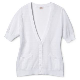 Mossimo Supply Co. Juniors Plus Size Short Sleeve Cardigan   White 4X