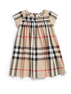 Burberry Toddlers Cotton Check Dress   Classic Check