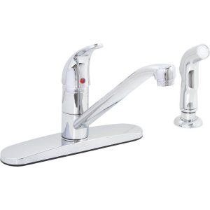 Premier Faucets 106173 Westlake Single Handle Kitchen Faucet with Matching Side