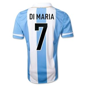 adidas Argentina 2011 Angel di Maria Home Soccer Jersey