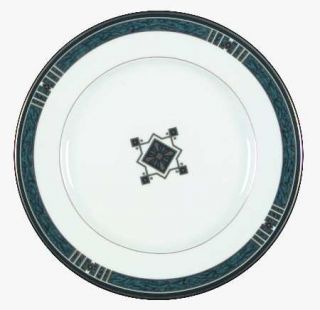 Wedgwood Kenyon Salad Plate, Fine China Dinnerware   Embassy Collection, Teal &