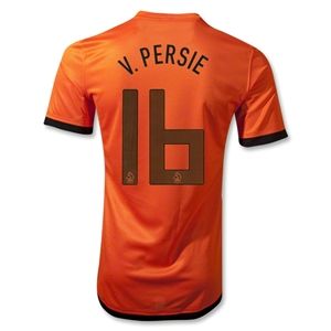 Nike Netherlands 12/14 V. PERSIE Authentic Home Soccer Jersey