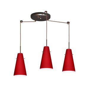 Besa Lighting BEL 3JC 4124RM BR Cierro Pendant