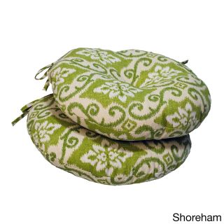 18 inch Round Contemporary Outdoor Bistro Chair Cushion (set Of 2)