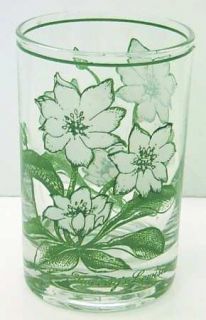 Noritake Mountain Flowers Green 4 Oz Glassware Juice, Fine China Dinnerware   Pr