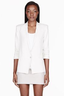 Helmut Helmut Lang Off_white Prime Suiting Scrunched Sleeve Blazer