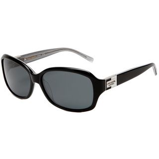 Kate Spade Womens Annika Jbhp Black/ Silver Sparkles Polarized Sunglasses