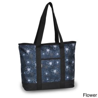 Everest 16.5 inch 600 Denier Polyester Pattern Shopping Tote (600 denier polyesterColor options Flower, red/blue diamonds Dimensions 15 inches high x 16.5 inches wide x 5 inches deepWeight 0.75 poundsCarrying strap/handle Carrying strapStrap measureme