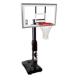 Spalding 54 in. Polycarbonate Portable Basketball System Multicolor   68395R
