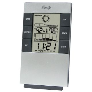 Equity By La Crosse 30221 Desktop Station With Temperature (5.5 inches high x 3.12 inches wide x 1 inch deep )