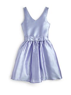 Un Deux Trois Girls Jackie O Taffeta Dress   Lilac