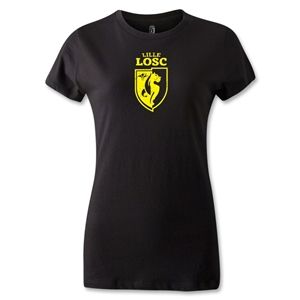 hidden LOSC Lille Distressed Crest Womens T Shirt (Black)