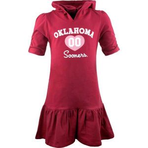 Oklahoma Sooners NCAA Girls Drop Waist Hooded Dress