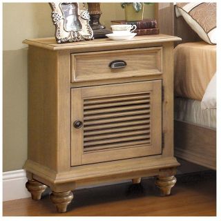 Riverside Coventry 1 Drawer Nightstand   Weathered Driftwood Multicolor   32469