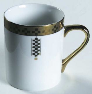 Tiffany Imperial Mug, Fine China Dinnerware   Frank Lloyd Wright,Gold Checks In