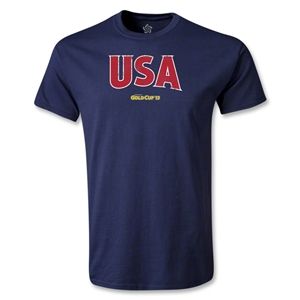 Euro 2012   USA CONCACAF Gold Cup 2013 T Shirt (Navy)