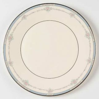 Royal Doulton Lisa Dinner Plate, Fine China Dinnerware   Albion Shape,Blue Band,