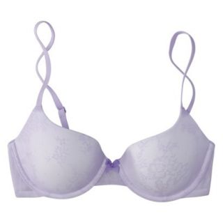 Gilligan & OMalley Womens Favorite Lace Lightly Lined Bra   Lavender 34A