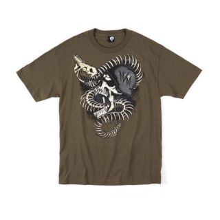 Snake Pit Mens T Shirt Military Green In Sizes Small, Medium, Xx 