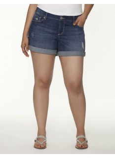 Lane Bryant Plus Size Rolled cuff denim short by Seven7     Womens Size 20,
