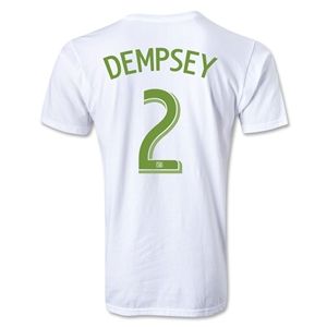 adidas Seattle Sounders FC Dempsey T Shirt (White)