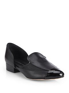 Rebecca Minkoff Harper Leather Cutout Loafers   Black
