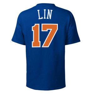 New York Knicks Jeremy Lin Profile NBA Youth Player T Shirt