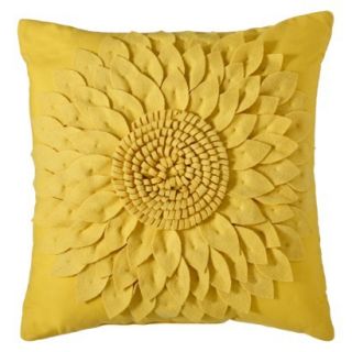 Threshold Decorative Flower Pillow   Yellow