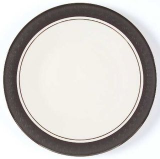 Franciscan Midnight Mist Salad Plate, Fine China Dinnerware   Embossed Black Rim