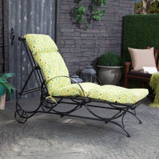 Outdoor All Weather Single Chaise Lounge Cushion Freeport Ebony   93475 SGL 