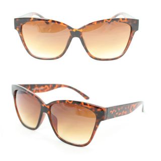 Unisex 2177 Brown Leopard Plastic Fashion Sunglasses