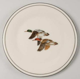 Lenox China L8 Salad Plate, Fine China Dinnerware   Special,Two Flying Ducks,Bla