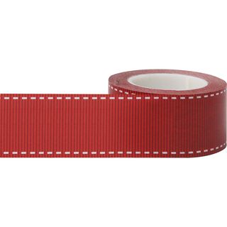Little B Decorative Paper Tape 25mmx15m wide Red Grosgrain