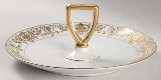 Noritake 175 Round Serving Plate with Handle (Dinner Plate), Fine China Dinnerwa