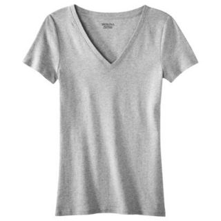 Womens Ultimate V Neck Tee   Gray Heather   XS
