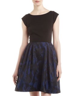 Jacquard Skirt Combo Dress