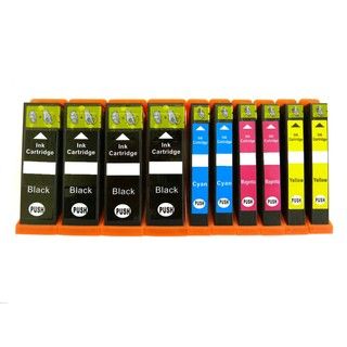 10pk (4k/2c/2m/2y) Replacing Canon Pgi 250 Cli 251 Ink Cartridge For Canon Pixma Ip7220 Mg5420 Mg5422 Mg6320 Mx722 Mx922 (Black Print yield at 5% coverage Black Yields up to 750 Pages ; Cyan,Magenta and Yelllow Yields up to 550 PagesNon refillableModel