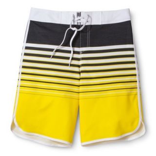 Mossimo Supply Co. Mens 11 Striped Boardshort   Hi Lite Yellow 36