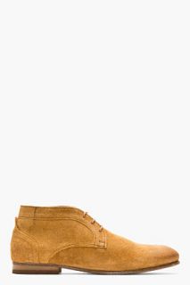 H By Hudson Brown Suede Thursom Boots