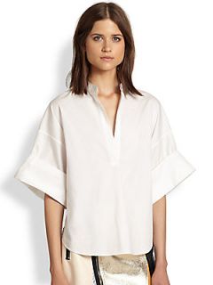 3.1 Phillip Lim Wide Sleeved Cotton Shirt   White
