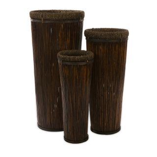 Langham Tall Willow Planters   Set of 3 Multicolor   67037 3