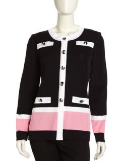 Striped Cardigan, Tickled Pink & Multicolor
