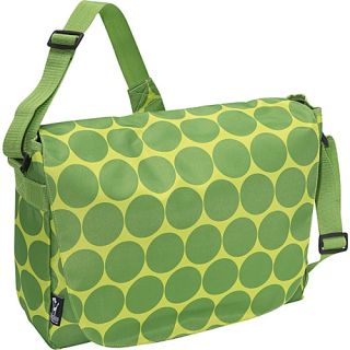Big Dots Green Laptop Messenger Bag   Big Dots
