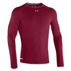 Under Armour Heatgear Sonic Compression LS T Shirt (Maroon)