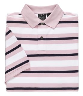 Traveler Stripe Short Sleeve Polo by JoS. A. Bank Mens Dress Shirt