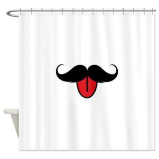  Funny moustache Shower Curtain  Use code FREECART at Checkout