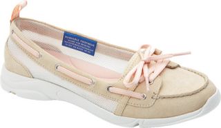 Womens Rockport Cycle Motion Boat Shoe III   Bleached Sand Leather/Nylon Casual