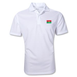 hidden Burkina Faso Polo Shirt (White)