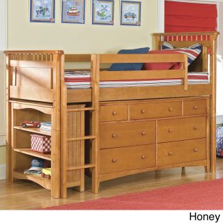 Bennington Low loft Twin Bed / Essex 7 drawer Dresser / 1 Low loft Bookcase